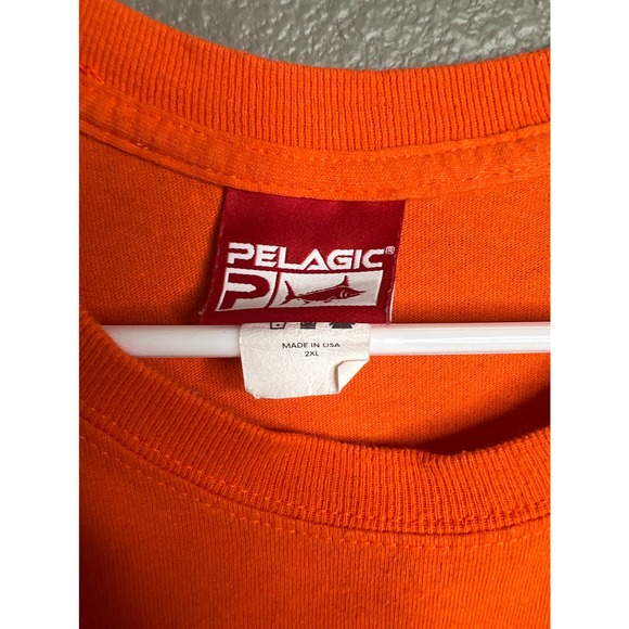 Pelagic - Fishing Gear XXL Orange T shirt short sleeve - Picture 2 of 3